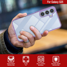 Load image into Gallery viewer, Funda para Galaxy S25 [Serie de acrílico transparente] [Antideslizante] Para Galaxy S25 [Morado]
