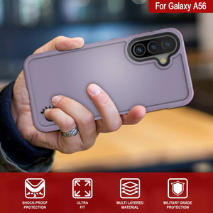 Punkcase Galaxy A56 Case, [Serie Spartan 2.0] Carrera de servicio pesado resistente [magenta]