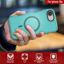 Load image into Gallery viewer, Punkcase iPhone 16E Case, [Serie Spartan 2.0] Carrera de servicio pesado resistente con protector de pantalla incorporado [azul]
