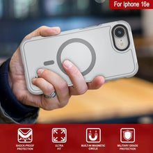 Load image into Gallery viewer, Punkcase iPhone 16E Case, [Serie Spartan 2.0] Carrera de servicio pesado resistente con protector de pantalla incorporado [blanco]

