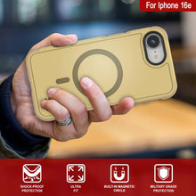 Load image into Gallery viewer, Punkcase iPhone 16E Case, [Serie Spartan 2.0] Carrera de servicio pesado resistente con protector de pantalla incorporado [Amarillo]
