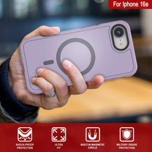 Load image into Gallery viewer, Punkcase iPhone 16E Case, [Serie Spartan 2.0] Carrera de servicio pesado resistente con protector de pantalla incorporado [lila]

