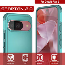 Cargar imagen en el visor de la galería, Punkcase Google Pixel 9 Case, [Serie Spartan 2.0] Cubierta de servicio pesado resistente con protector de pantalla incorporado [azul]
