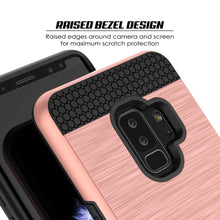 Cargar imagen en el visor de la galería, Galaxy S9 Plus Case, PUNKcase [SLOT Series] [Slim Fit] Dual-Layer Armor Cover w/Integrated Anti-Shock System, Credit Card Slot  [Rose Gold] (Color in image: Pink)
