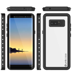 Galaxy Note 8 Waterproof Case, PunkСase StudStar White Thin 6.6ft Underwater IP68 Shock/Snow Proof (Color in image: light green)