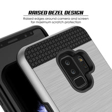Cargar imagen en el visor de la galería, Galaxy S9 Plus Case, PUNKcase [SLOT Series] [Slim Fit] Dual-Layer Armor Cover w/Integrated Anti-Shock System, Credit Card Slot [Silver] (Color in image: Pink)
