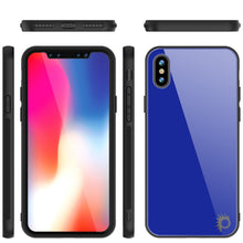 Cargar imagen en el visor de la galería, iPhone 8 Case, Punkcase GlassShield Ultra Thin Protective 9H Full Body Tempered Glass Cover W/ Drop Protection &amp; Non Slip Grip for Apple iPhone 7 / Apple iPhone 8 (Blue) 
