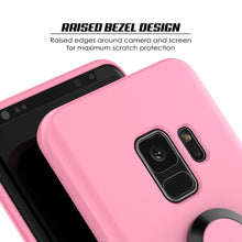 Cargar imagen en el visor de la galería, Galaxy S9 Case, Punkcase Magnetix Protective TPU Cover W/ Kickstand, Ring Grip Holder &amp; Metal Plate for Magnetic Car Phone Mount PLUS PunkShield Screen Protector for Samsung S9 Edge [Pink] 
