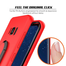 Load image into Gallery viewer, Galaxy S8 Case, Punkcase Magnetix Protective TPU Cover W/ Kickstand, Screen Protector [Red] 
