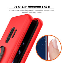Cargar imagen en el visor de la galería, Galaxy S9 Case, Punkcase Magnetix Protective TPU Cover W/ Kickstand, Ring Grip Holder &amp; Metal Plate for Magnetic Car Phone Mount PLUS PunkShield Screen Protector for Samsung S9 Edge [Red] (Color in image: pink)
