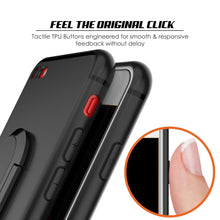 Cargar imagen en el visor de la galería, iPhone SE (4.7&quot;) Case, Punkcase Magnetix Protective TPU Cover W/ Kickstand, PLUS Tempered Glass Screen Protector [Black] 

