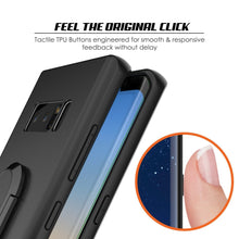 Cargar imagen en el visor de la galería, Galaxy Note 8 Case, Punkcase Magnetix Protective TPU Cover W/ Kickstand, Screen Protector [Black] 
