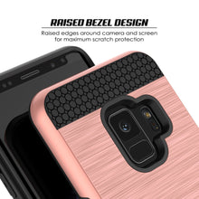 Cargar imagen en el visor de la galería, Galaxy S9 Case, PUNKcase [SLOT Series] [Slim Fit] Dual-Layer Armor Cover w/Integrated Anti-Shock System, Credit Card Slot [Rose Gold] (Color in image: Grey)
