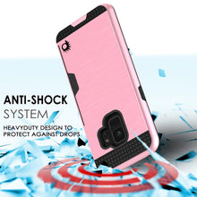 Cargar imagen en el visor de la galería, Galaxy S9 Case, PUNKcase [SLOT Series] [Slim Fit] Dual-Layer Armor Cover w/Integrated Anti-Shock System, Credit Card Slot [Pink] (Color in image: Gold)
