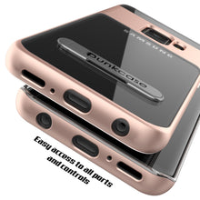 Cargar imagen en el visor de la galería, Galaxy S9 Case, PUNKcase [LUCID 3.0 Series] [Slim Fit] [Clear Back] Armor Cover w/ Integrated Kickstand, Anti-Shock System &amp; PUNKSHIELD Screen Protector for Samsung Galaxy S9 [Rose Gold] (Color in image: Gold)
