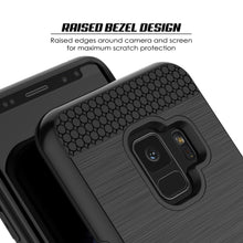 Cargar imagen en el visor de la galería, Galaxy S9 Case, PUNKcase [SLOT Series] [Slim Fit] Dual-Layer Armor Cover w/Integrated Anti-Shock System, Credit Card Slot [Black] (Color in image: Pink)
