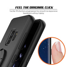 Cargar imagen en el visor de la galería, Galaxy S9 Case, Punkcase Magnetix Protective TPU Cover W/ Kickstand, Ring Grip Holder &amp; Metal Plate for Magnetic Car Phone Mount PLUS PunkShield Screen Protector for Samsung S9 Edge [Black] (Color in image: pink)
