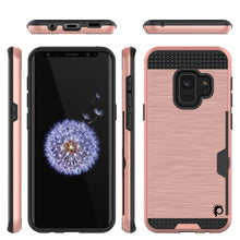 Cargar imagen en el visor de la galería, Galaxy S9 Case, PUNKcase [SLOT Series] [Slim Fit] Dual-Layer Armor Cover w/Integrated Anti-Shock System, Credit Card Slot [Rose Gold] (Color in image: Pink)
