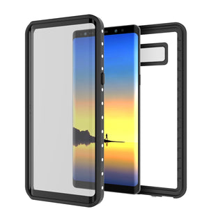 Galaxy Note 8 Waterproof Case, PunkСase StudStar White Thin 6.6ft Underwater IP68 Shock/Snow Proof (Color in image: clear)