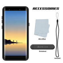 Cargar imagen en el visor de la galería, Note 8 Waterproof Case PunkCase StudStar Red Thin 6.6ft Underwater IP68 Shock/Snow Proof (Color in image: light green)
