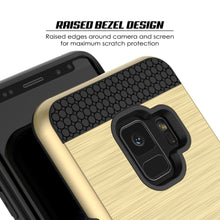 Cargar imagen en el visor de la galería, Galaxy S9 Case, PUNKcase [SLOT Series] [Slim Fit] Dual-Layer Armor Cover w/Integrated Anti-Shock System, Credit Card Slot [Gold] (Color in image: Pink)
