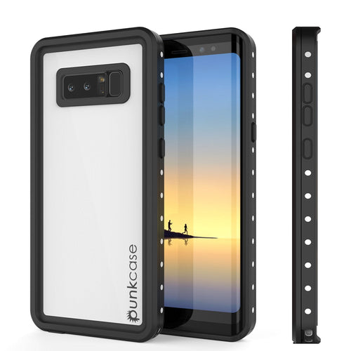 Galaxy Note 8 Waterproof Case, PunkСase StudStar White Thin 6.6ft Underwater IP68 Shock/Snow Proof (Color in image: white)