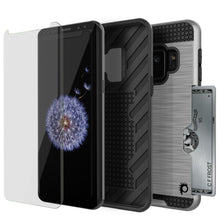 Cargar imagen en el visor de la galería, Galaxy S9 Case, PUNKcase [SLOT Series] [Slim Fit] Dual-Layer Armor Cover w/Integrated Anti-Shock System, Credit Card Slot [Silver] (Color in image: White)

