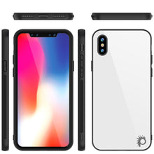 Cargar imagen en el visor de la galería, iPhone 8 Case, Punkcase GlassShield Ultra Thin Protective 9H Full Body Tempered Glass Cover W/ Drop Protection &amp; Non Slip Grip for Apple iPhone 7 / Apple iPhone 8 (White) 
