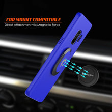 Cargar imagen en el visor de la galería, Galaxy S9 Case, Punkcase Magnetix Protective TPU Cover W/ Kickstand, Ring Grip Holder &amp; Metal Plate for Magnetic Car Phone Mount PLUS PunkShield Screen Protector for Samsung S9 Edge [Blue] 
