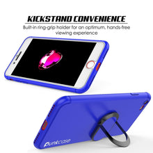 Cargar imagen en el visor de la galería, iPhone SE (4.7&quot;) Case, Punkcase Magnetix Protective TPU Cover W/ Kickstand, PLUS Tempered Glass Screen Protector [Blue] 
