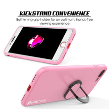Cargar imagen en el visor de la galería, iPhone 8 PLUS Case, Punkcase Magnetix Protective TPU Cover W/ Kickstand, Tempered Glass Screen Protector [Pink] 
