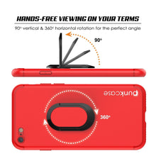 Cargar imagen en el visor de la galería, iPhone SE (4.7&quot;) Case, Punkcase Magnetix Protective TPU Cover W/ Kickstand, Tempered Glass Screen Protector [Red] 
