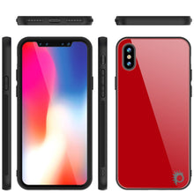 Cargar imagen en el visor de la galería, iPhone 8 Case, Punkcase GlassShield Ultra Thin Protective 9H Full Body Tempered Glass Cover W/ Drop Protection &amp; Non Slip Grip for Apple iPhone 7 / Apple iPhone 8 (Red) 

