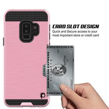 Cargar imagen en el visor de la galería, Galaxy S9 Plus Case, PUNKcase [SLOT Series] [Slim Fit] Dual-Layer Armor Cover w/Integrated Anti-Shock System [Pink] (Color in image: Silver)

