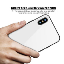 Cargar imagen en el visor de la galería, iPhone 8 Case, Punkcase GlassShield Ultra Thin Protective 9H Full Body Tempered Glass Cover W/ Drop Protection &amp; Non Slip Grip for Apple iPhone 7 / Apple iPhone 8 (White) (Color in image: Black)
