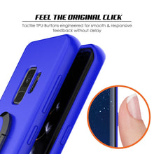 Cargar imagen en el visor de la galería, Galaxy S9 Case, Punkcase Magnetix Protective TPU Cover W/ Kickstand, Ring Grip Holder &amp; Metal Plate for Magnetic Car Phone Mount PLUS PunkShield Screen Protector for Samsung S9 Edge [Blue] (Color in image: pink)
