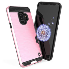 Cargar imagen en el visor de la galería, Galaxy S9 Plus Case, PUNKcase [SLOT Series] [Slim Fit] Dual-Layer Armor Cover w/Integrated Anti-Shock System [Pink] (Color in image: Grey)
