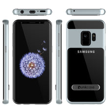 Cargar imagen en el visor de la galería, Galaxy S9 Case, PUNKcase [LUCID 3.0 Series] [Slim Fit] [Clear Back] Armor Cover w/ Integrated Kickstand, Anti-Shock System &amp; PUNKSHIELD Screen Protector for Samsung Galaxy S9 [Silver] (Color in image: Rose Gold)
