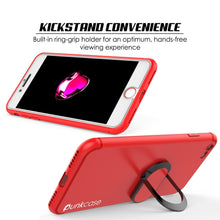 Cargar imagen en el visor de la galería, iPhone SE (4.7&quot;) Case, Punkcase Magnetix Protective TPU Cover W/ Kickstand, Tempered Glass Screen Protector [Red] 
