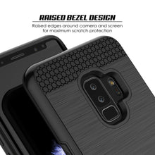 Cargar imagen en el visor de la galería, Galaxy S9 Plus Case, PUNKcase [SLOT Series] [Slim Fit] Dual-Layer Armor Cover w/Integrated Anti-Shock System, Credit Card Slot [Black] (Color in image: Pink)
