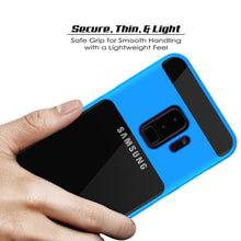 Cargar imagen en el visor de la galería, Galaxy S9+ Plus Case, PUNKcase [LUCID 3.0 Series] [Slim Fit] [Clear Back] Armor Cover w/ Integrated Kickstand, Anti-Shock System &amp; PUNKSHIELD Screen Protector for Samsung Galaxy S9+ Plus [Blue] (Color in image: Teal)
