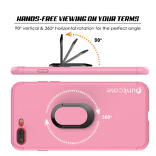 Cargar imagen en el visor de la galería, iPhone 8 PLUS Case, Punkcase Magnetix Protective TPU Cover W/ Kickstand, Tempered Glass Screen Protector [Pink] (Color in image: blue)
