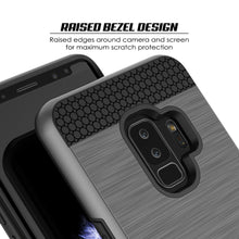 Cargar imagen en el visor de la galería, Galaxy S9 Plus Case, PUNKcase [SLOT Series] [Slim Fit] Dual-Layer Armor Cover w/Integrated Anti-Shock System [Grey] (Color in image: Pink)
