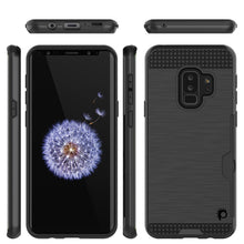 Cargar imagen en el visor de la galería, Galaxy S9 Plus Case, PUNKcase [SLOT Series] [Slim Fit] Dual-Layer Armor Cover w/Integrated Anti-Shock System, Credit Card Slot [Black] (Color in image: Navy)
