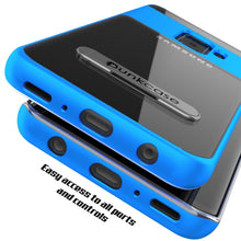 Cargar imagen en el visor de la galería, Galaxy S9+ Plus Case, PUNKcase [LUCID 3.0 Series] [Slim Fit] [Clear Back] Armor Cover w/ Integrated Kickstand, Anti-Shock System &amp; PUNKSHIELD Screen Protector for Samsung Galaxy S9+ Plus [Blue] (Color in image: Grey)
