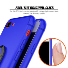 Cargar imagen en el visor de la galería, iPhone 8 PLUS Case, Punkcase Magnetix Protective TPU Cover W/ Kickstand, Tempered Glass Screen Protector [Blue] 

