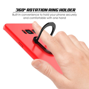 Galaxy S8 Case, Punkcase Magnetix Protective TPU Cover W/ Kickstand, Screen Protector [Red] (Color in image: pink)
