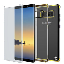 Cargar imagen en el visor de la galería, Note 8 Case, Punkcase [BLAZE SERIES] Protective Cover W/ PunkShield Screen Protector [Shockproof] [Slim Fit] for Samsung Galaxy Note 8 [Gold] (Color in image: Black)
