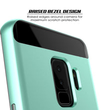 Cargar imagen en el visor de la galería, Galaxy S9+ Plus Case, PUNKcase [LUCID 3.0 Series] [Slim Fit] [Clear Back] Armor Cover w/ Integrated Kickstand, Anti-Shock System &amp; PUNKSHIELD Screen Protector for Samsung Galaxy S9+ Plus [Teal] 
