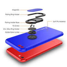 Cargar imagen en el visor de la galería, iPhone SE (4.7&quot;) Case, Punkcase Magnetix Protective TPU Cover W/ Kickstand, PLUS Tempered Glass Screen Protector [Blue] (Color in image: red)
